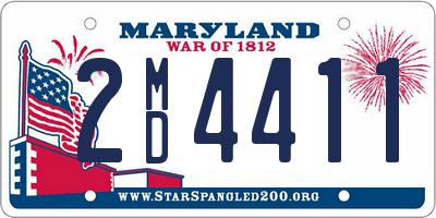 MD license plate 2MD4411