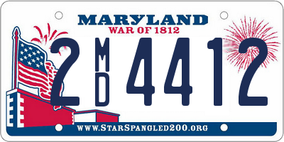 MD license plate 2MD4412