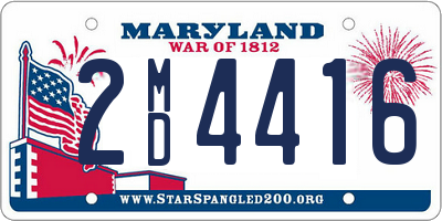 MD license plate 2MD4416
