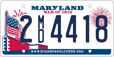 MD license plate 2MD4418