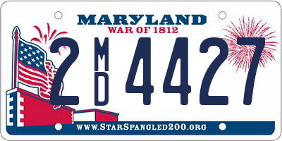 MD license plate 2MD4427