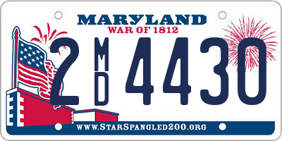 MD license plate 2MD4430