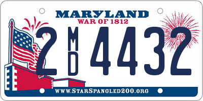 MD license plate 2MD4432