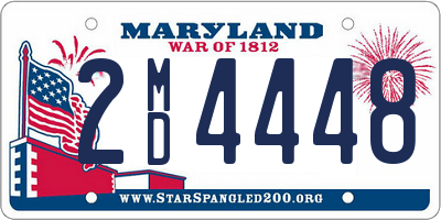 MD license plate 2MD4448