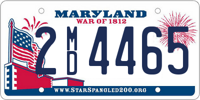 MD license plate 2MD4465