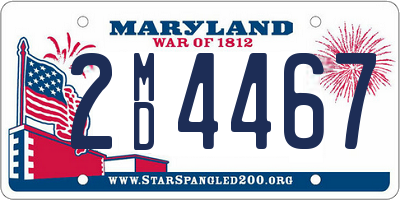 MD license plate 2MD4467