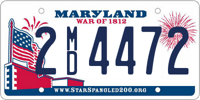 MD license plate 2MD4472