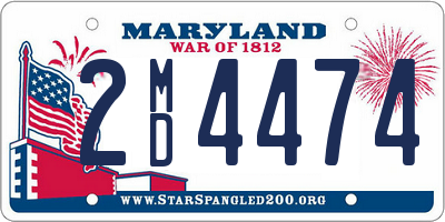 MD license plate 2MD4474