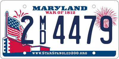 MD license plate 2MD4479