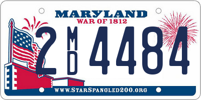 MD license plate 2MD4484