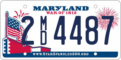 MD license plate 2MD4487