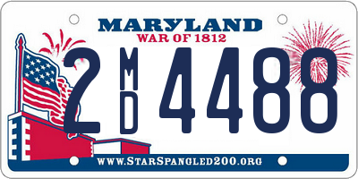 MD license plate 2MD4488