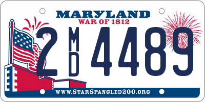 MD license plate 2MD4489