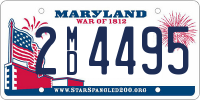 MD license plate 2MD4495