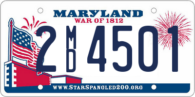 MD license plate 2MD4501