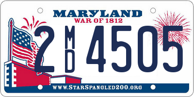 MD license plate 2MD4505