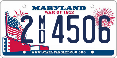 MD license plate 2MD4506