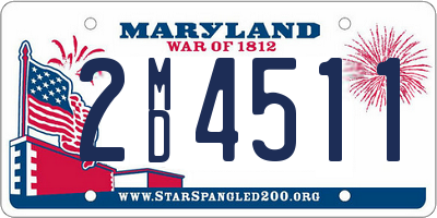 MD license plate 2MD4511