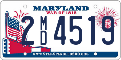 MD license plate 2MD4519