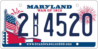 MD license plate 2MD4520