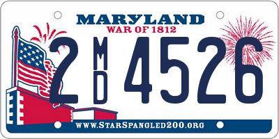 MD license plate 2MD4526