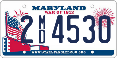 MD license plate 2MD4530