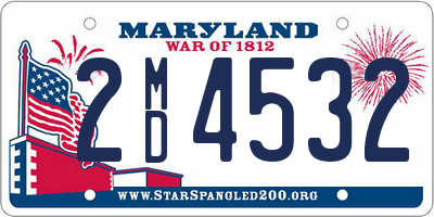 MD license plate 2MD4532