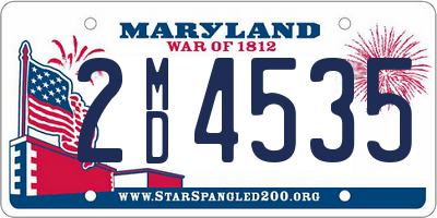 MD license plate 2MD4535