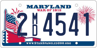 MD license plate 2MD4541