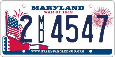 MD license plate 2MD4547