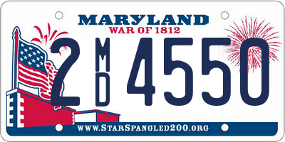 MD license plate 2MD4550
