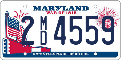 MD license plate 2MD4559