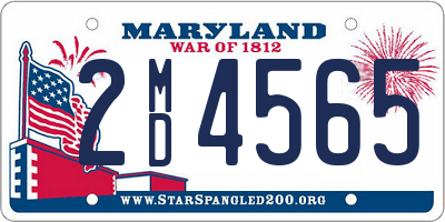 MD license plate 2MD4565