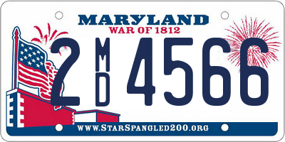 MD license plate 2MD4566