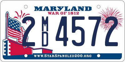 MD license plate 2MD4572