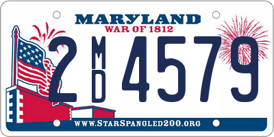 MD license plate 2MD4579