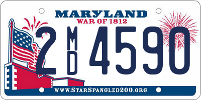 MD license plate 2MD4590