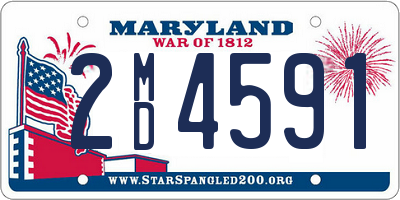 MD license plate 2MD4591