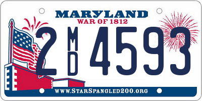 MD license plate 2MD4593