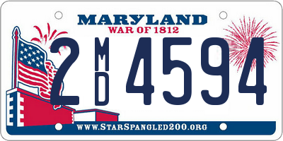 MD license plate 2MD4594