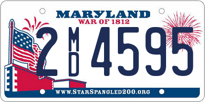 MD license plate 2MD4595