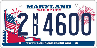 MD license plate 2MD4600