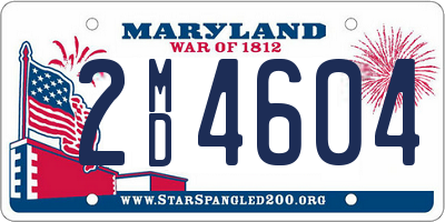 MD license plate 2MD4604