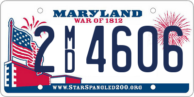 MD license plate 2MD4606