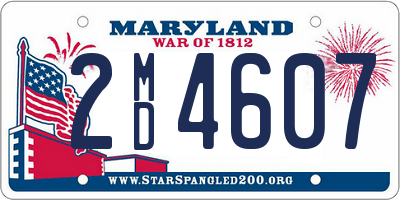 MD license plate 2MD4607