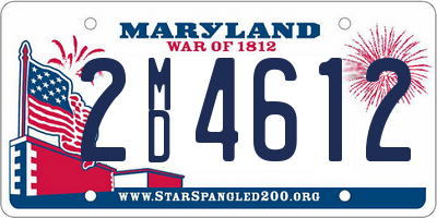 MD license plate 2MD4612