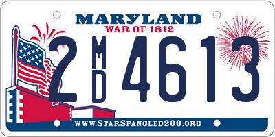 MD license plate 2MD4613