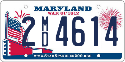 MD license plate 2MD4614