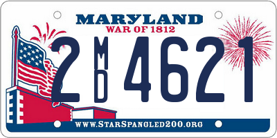 MD license plate 2MD4621