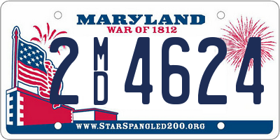 MD license plate 2MD4624